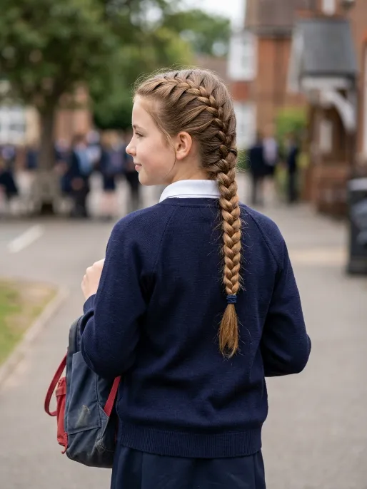 4. Single French Braid