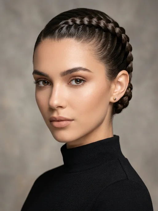 11. Sleek Dutch Braid