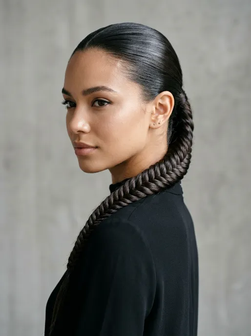 10. Sleek Fishtail Braid