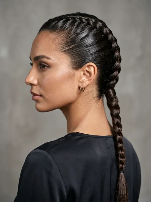 12. Sleek French Braid