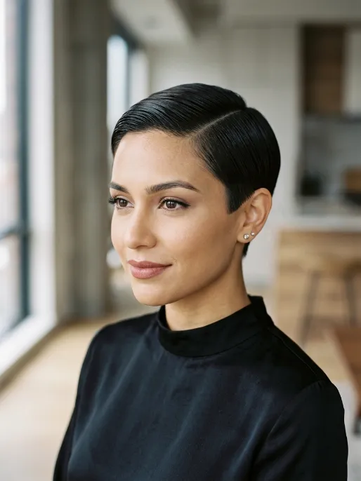 2. Sleek Pixie
