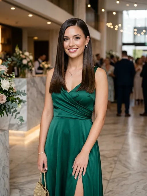 16. Sleek Straight Hair with Shine