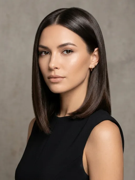 5. Sleek Straight Lob
