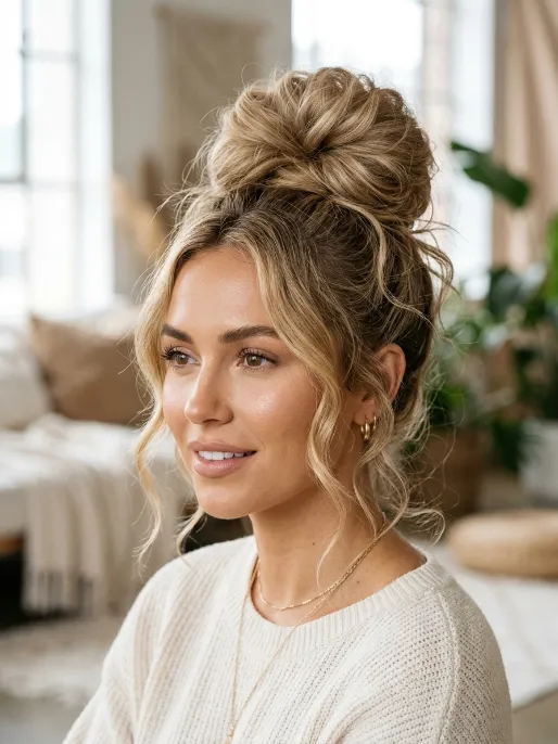 8. Sock Bun Twist