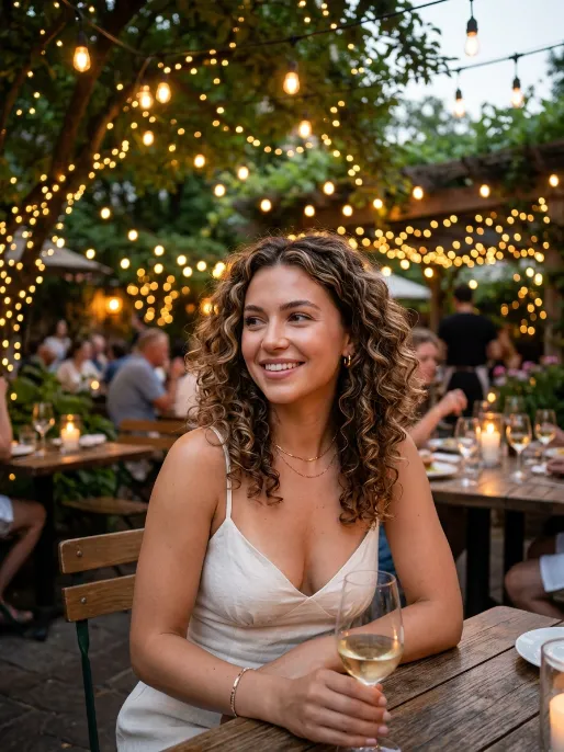 20. Soft Curls with a Middle Part