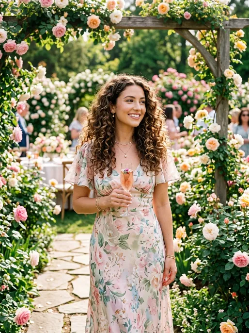 12. Soft Curls with a Middle Part