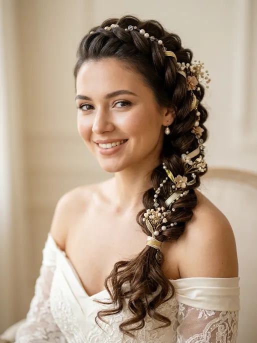 21. Statement Dutch Braid with Accessories