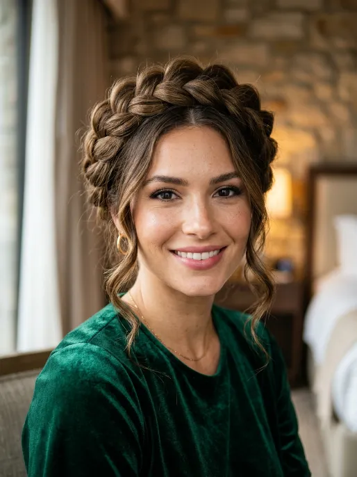 20. Textured Crown Braid