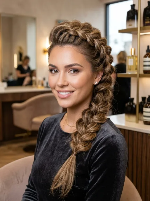 19. Textured Dutch Braid