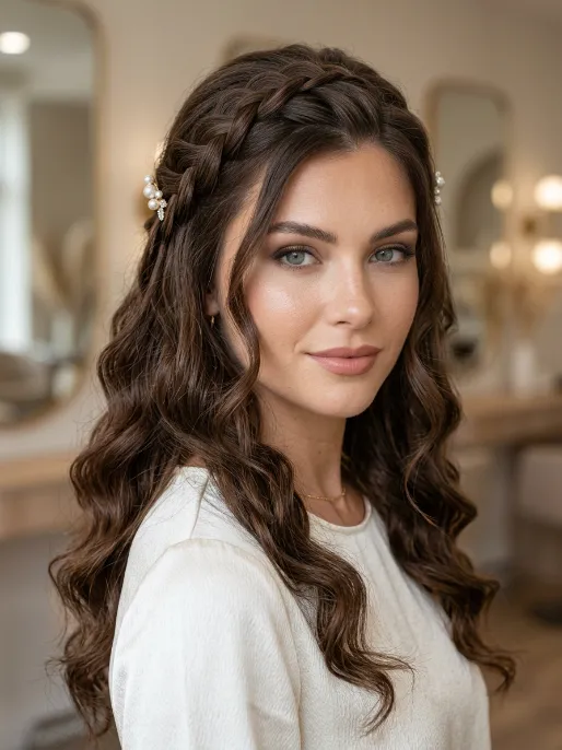 23. Textured Waterfall Braid