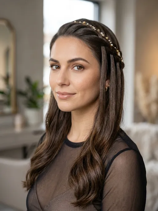 11. Waterfall Braid with Beads