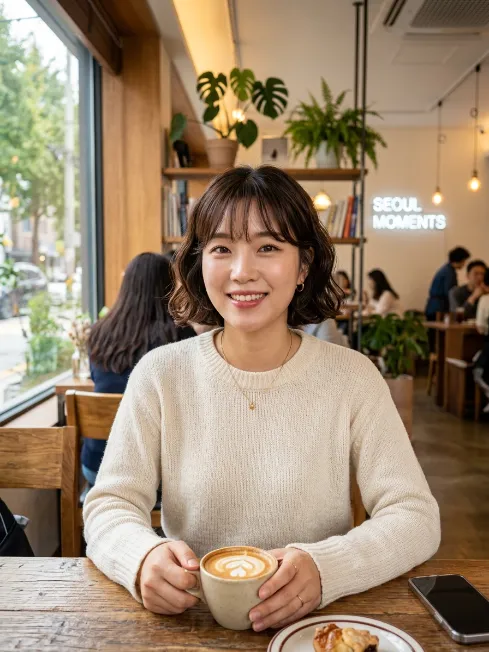 8. Wavy Bob Korean Style