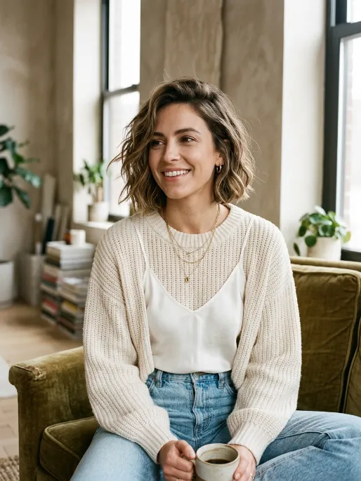 3. Wavy Bob
