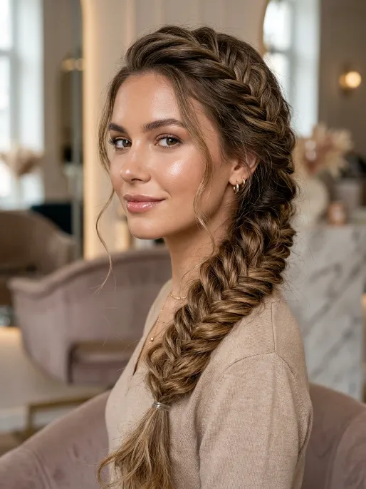 8. Wavy Fishtail Braid