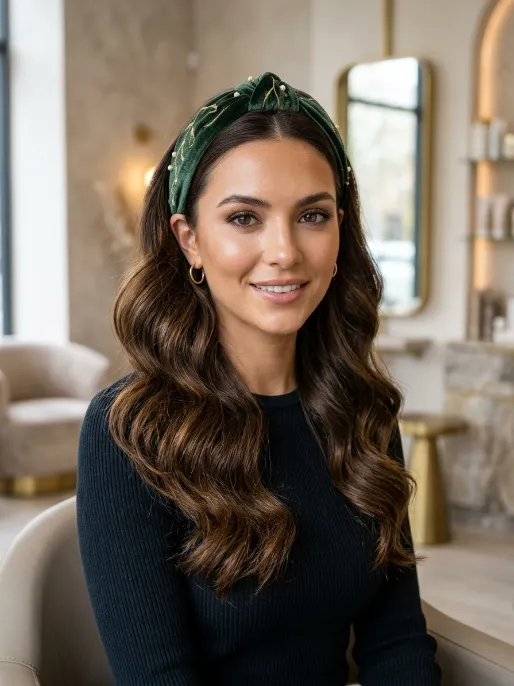 11. Wavy Headband Style
