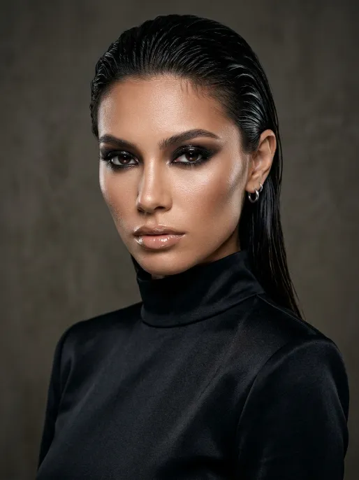 12. Wet Look Sleek Style
